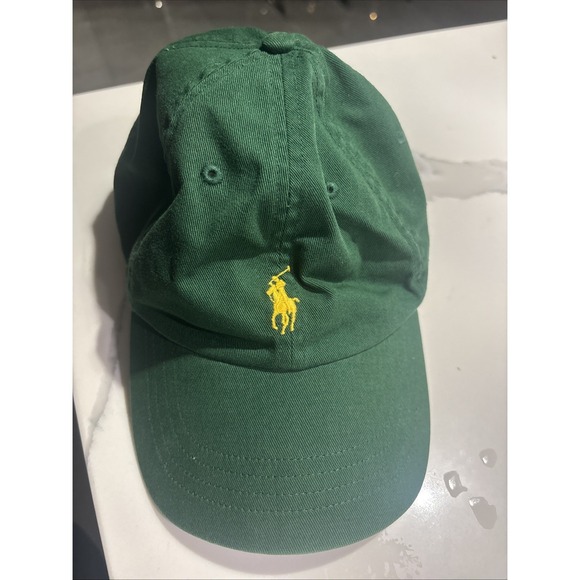 Polo Ralph Lauren Other - polo ralph lauren hat cap vintage Green Leather Strap